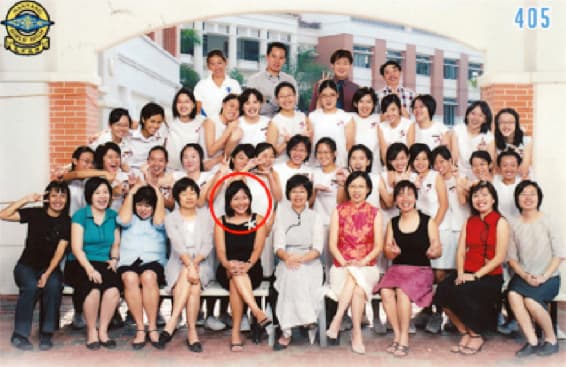 Class photo at Nanyang Girls' High School